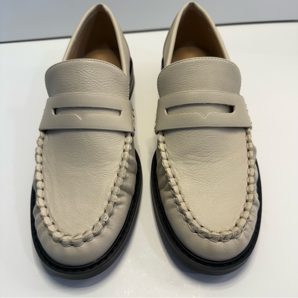 LOFT Penny Loafers Slip-On Flats Women’s Size 8 Cream - Picture 5 of 12